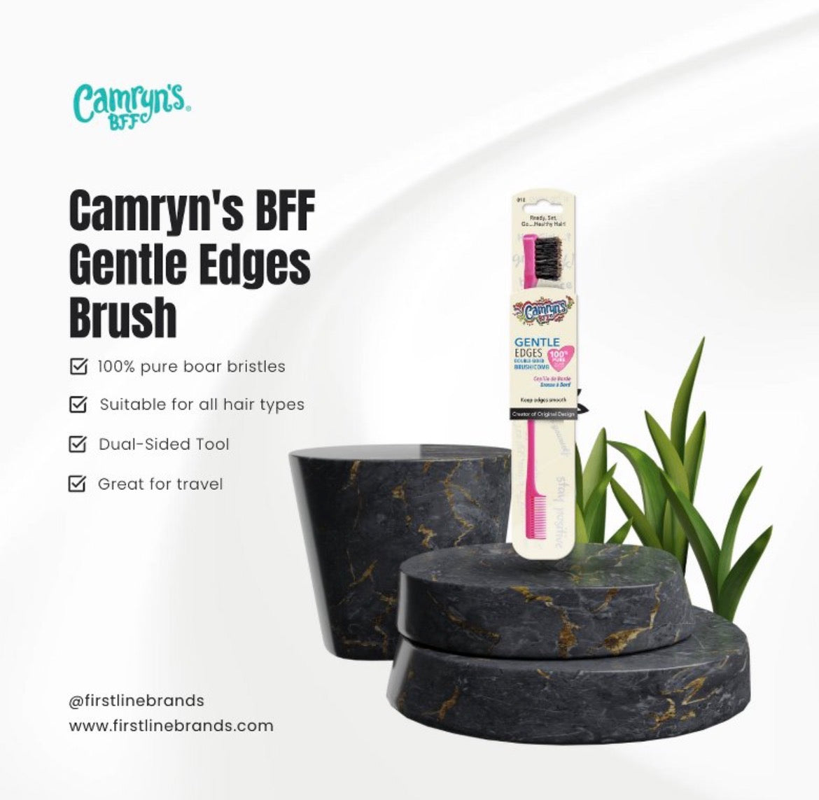 Edge brush for styling